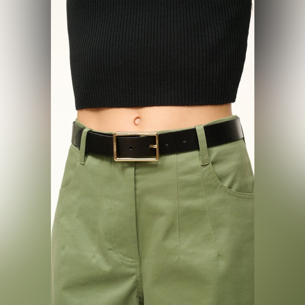 🩵 STAUD Black Yellow Gold JEANS 30MM Belt